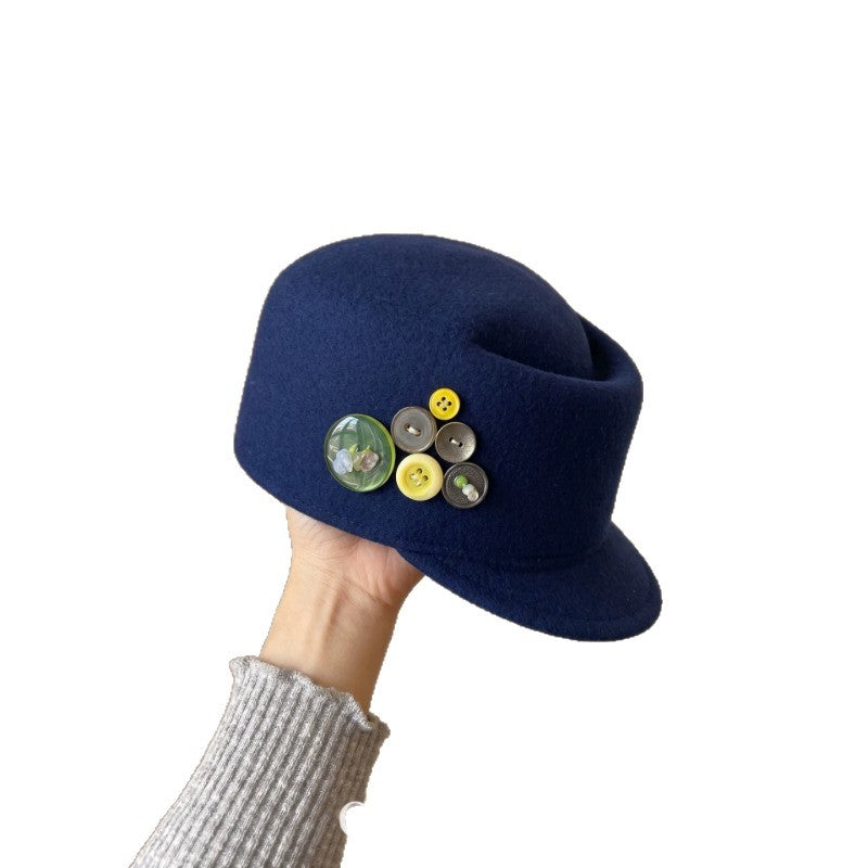Retro Wool Equestrian Beret Hat