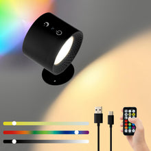 Magnetische Wandleuchte Wiederaufladbar Kleben Sie überall LED Nachttisch Flur Schrank Nachtlicht