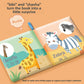 Baby Cloth Book Early Education Sensory Toy | side profile angle shot