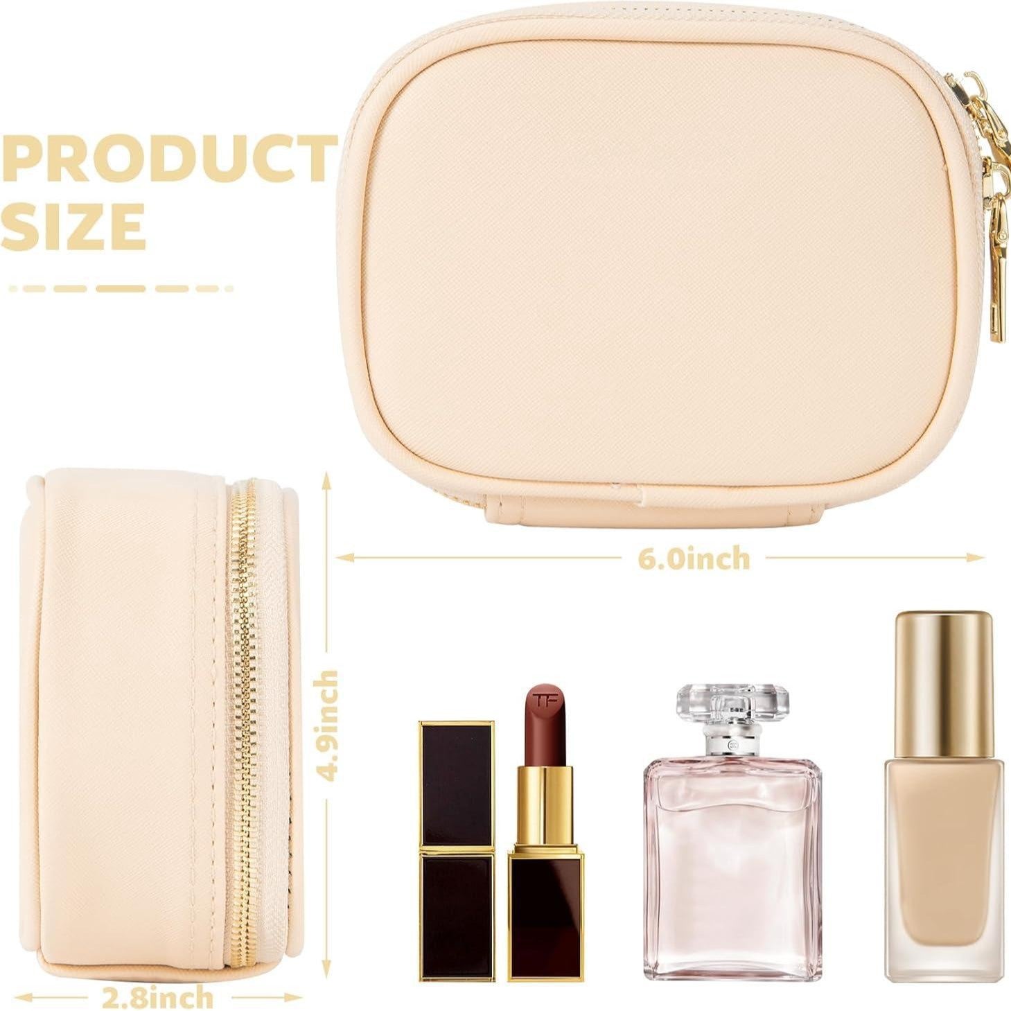PU Leather Makeup Case with Mirror and Light