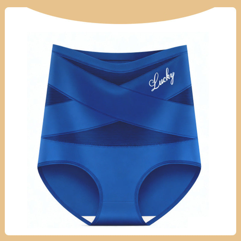 Back view of the high waisted seamless brief with a full coverage seat