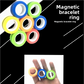Close up of a single magnetic fidget ring