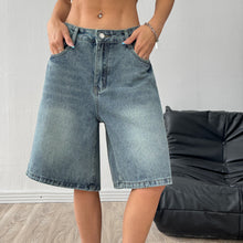 Women's Denim Wide-Leg Shorts
