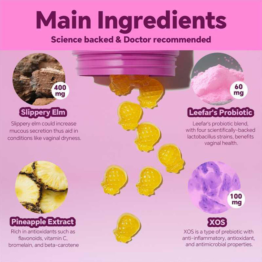 Macro detail of the pineapple probiotic capsules and their smooth coating