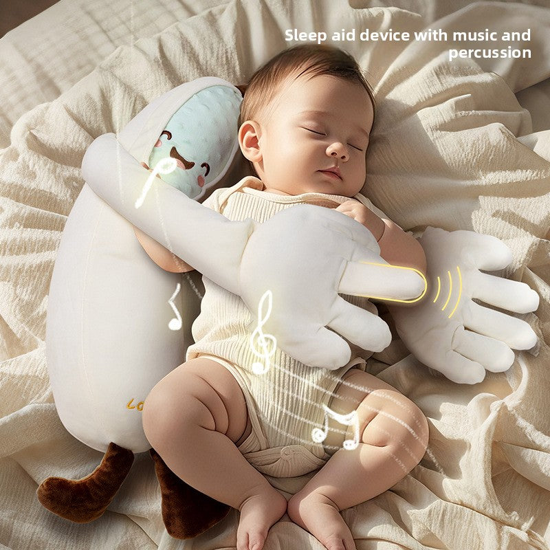 Baby Soothing Hugging Pillow with Patting Feature | evening warm ambience styling