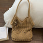 Woven Cotton Underarm Shoulder Bag