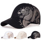 Baseball cap front view showing curved brim and structured crown