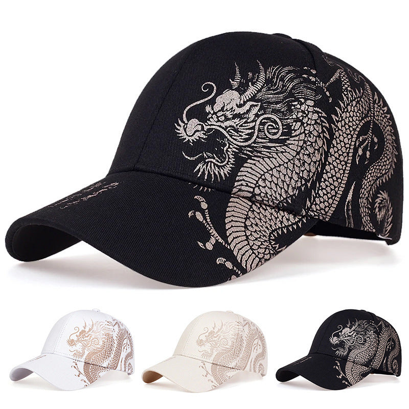Baseball cap front view showing curved brim and structured crown