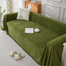 chenille herringbone-dark green / 180x340 cm | 70.9x133.9 in