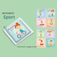 Baby Cloth Book Early Education Sensory Toy | everyday wear styled scene