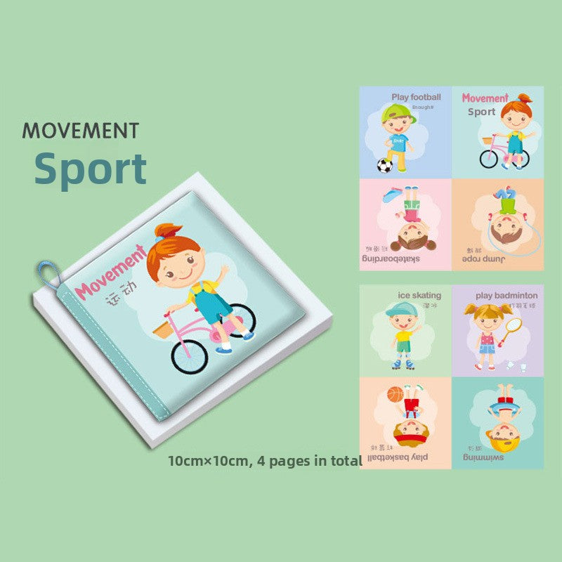 Baby Cloth Book Early Education Sensory Toy | everyday wear styled scene