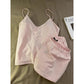 Womens Cloud Cotton Suspender Pajama Set