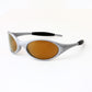 Sport sunglasses styled on a surface in a modern interior scene