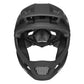 Detail of the soft chin pad on the strap of the MTB helmet
