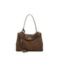 Genuine Leather Frosted Suede Tote | styled in a neutral setting