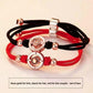 Couple bracelets set shown as a pair with both matching bands together