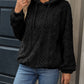 Womens Plush Jacquard Hooded | travel ready setup