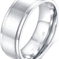 Pure Titanium Ring Simple Sand Step Band