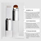 Cream foundation stick photographed beside the three ingredients the maker names for the bullet