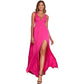 Elegant Sleeveless Long Swing | reverse view product shot