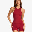 Wine red suit