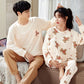 Autumn Couple Pajamas Cartoon Cute Pajamas