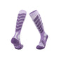 Cushioned ski socks with SPORT knit lettering on the leg and a reinforced heel and toe
