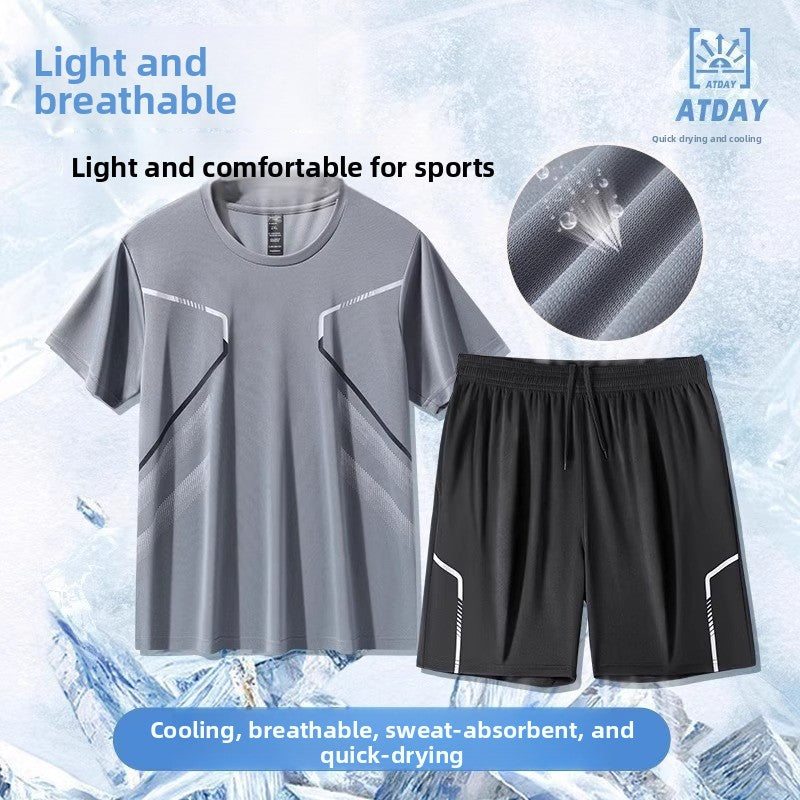 Quick-dry Sports Shorts Set | detail close up
