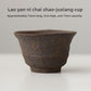 Handmade Rock Clay Tea Cup Japanese Wabi-Sabi Style