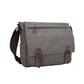 Canvas Messenger Bag with Laptop Compartment