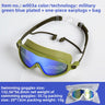 ArmyGreenBlue+Integrated Earplug+Bag