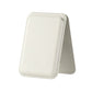 Magnetic card holder snapped to a MagSafe phone from behind