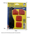 New Red 4pcs Black Hook Cardboard