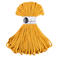 Pure cotton yarn strand for firm, structured crochet and knitting