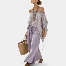 Women's Loose Fit Plaid Two-Piece Set