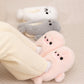 Cute Seal Plush Slippers Indoor Non-Slip Home Warm