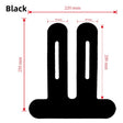 Black knee patch single piece