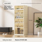 Shoe cabinet with double-row dust-proof function