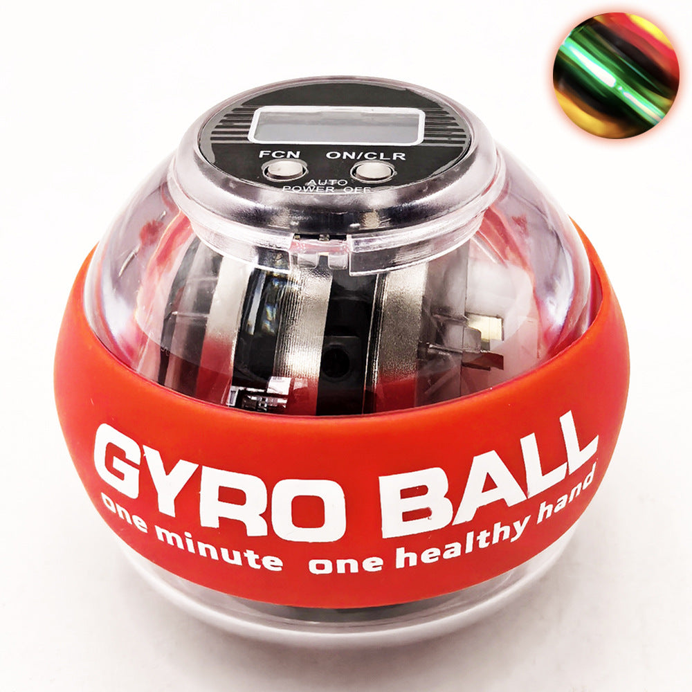 Full view of the self counting wrist strength ball