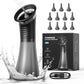 Powered ear wash cleaner with water tank splash, retail box and a full set of soft nozzle tips
