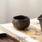 Handmade Rock Clay Tea Cup Japanese Wabi-Sabi Style
