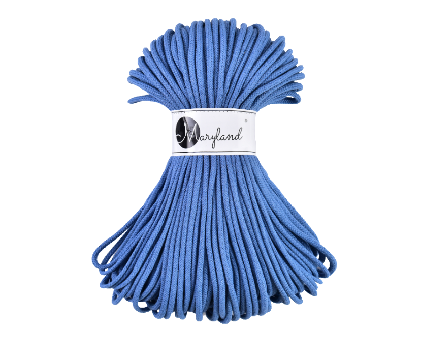 Soft 5mm pure cotton yarn skein in the full 49 shade range
