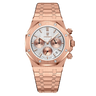 P926 Roségold Weißes Zifferblatt Stahl