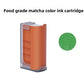 Food grade matcha green ink cartridge for the handheld food printer with green swatch