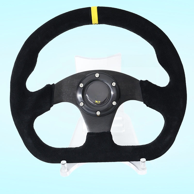 D-shaped steering wheel