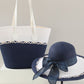 Bow Design Sun Hat and Bag Set | lifestyle in use