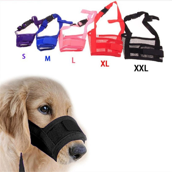Adjustable Soft Dog Muzzle
