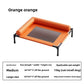 Breathable mesh pet bed with a padded side bolster, product view