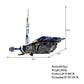 Size panel showing the starship model at 48 by 8 by 60 cm and 2657 bricks