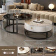 Black Frame, White Cabinet, White Stone and Black Glass Tops
